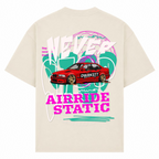 NEVER STOP Oversized Tee - Sand - Rueckseite