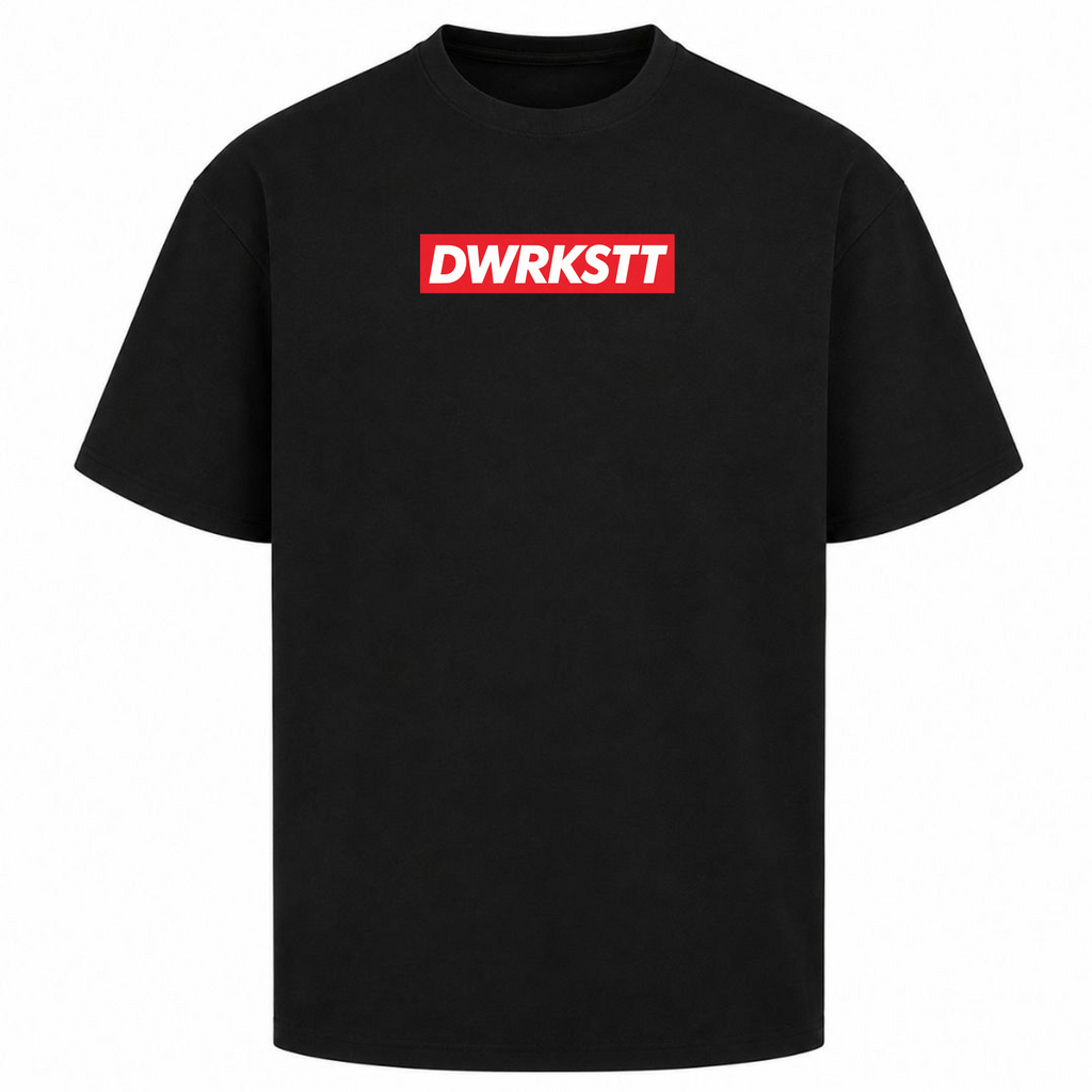 NEVER STOP Oversized Tee - Schwarz