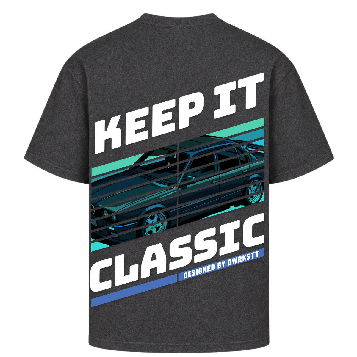 Keep it Classic Tee - Charcoal (Heather) - Rueckseite