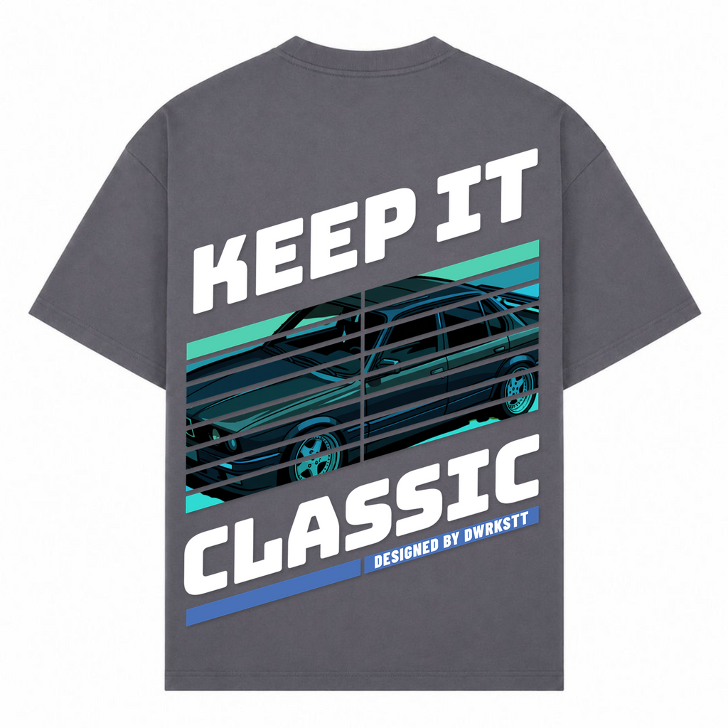 Keep it Classic Tee - dark grey  - Rueckseite