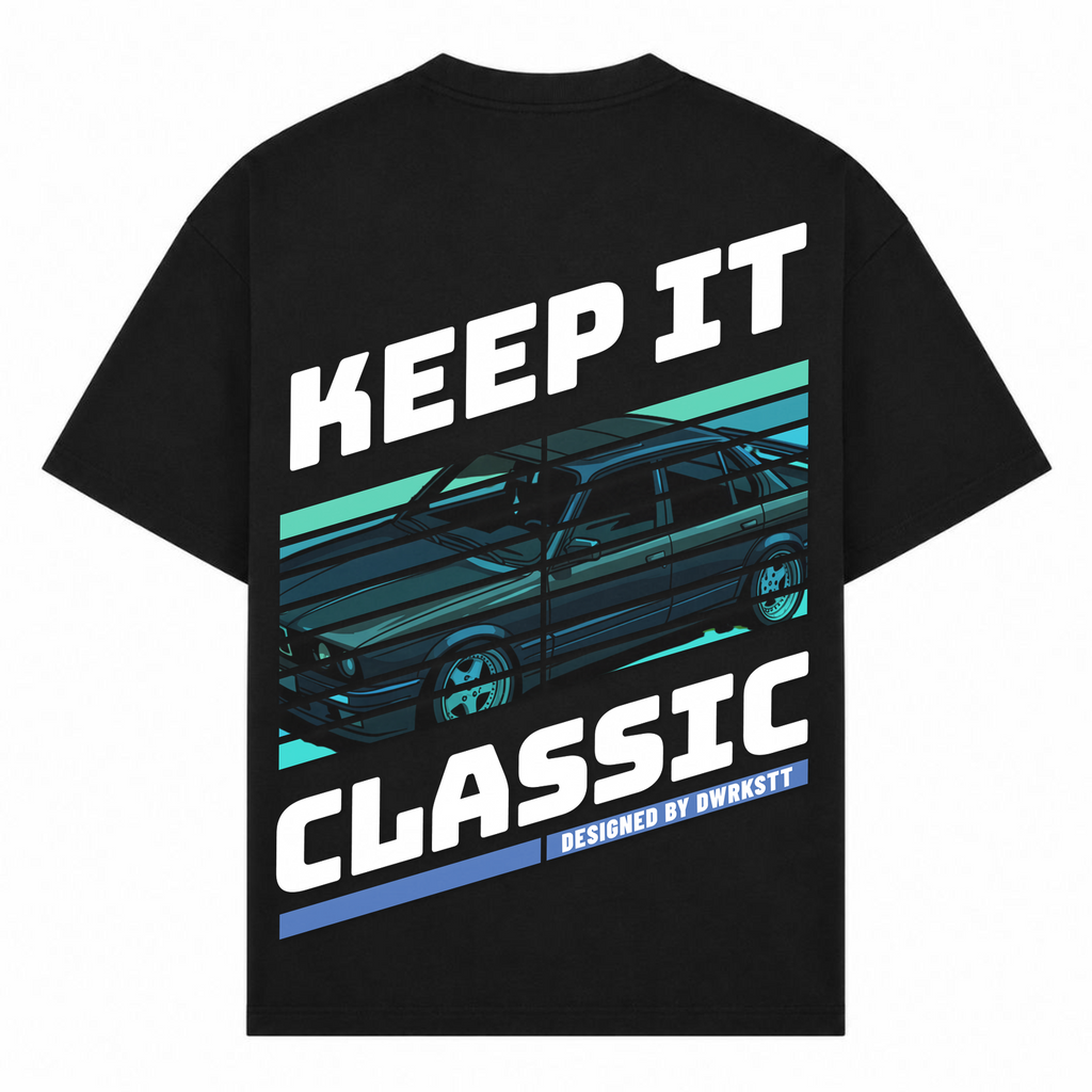 Keep it Classic Tee - Schwarz - Rueckseite