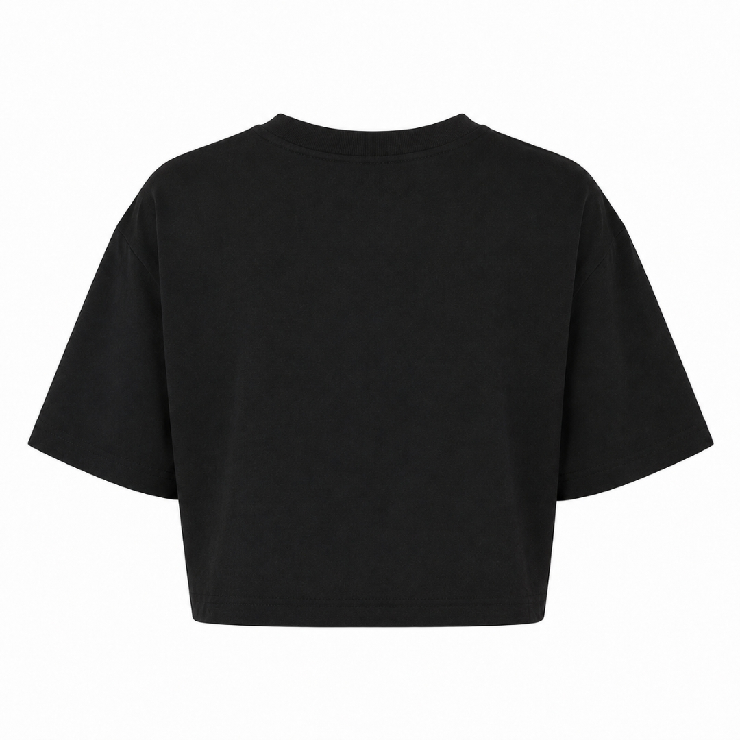 Ladies Cropped Tee - schwarz - Rueckseite