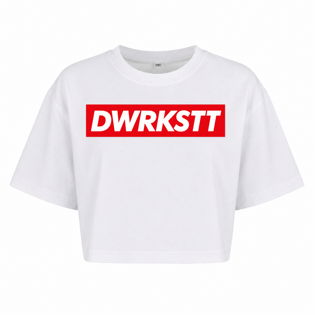 Ladies Cropped Tee - weiß