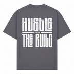 HUSTLE Oversized Tee - dark grey  - Rueckseite