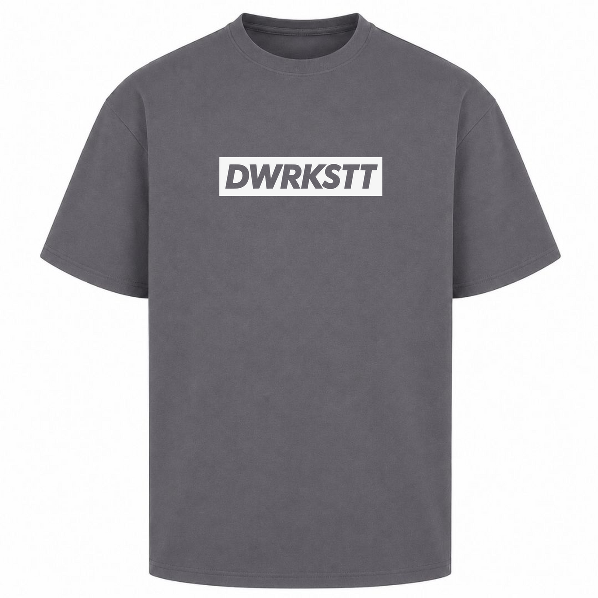 HUSTLE Oversized Tee - dark grey 
