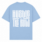 HUSTLE Oversized Tee - powder blue - Rueckseite
