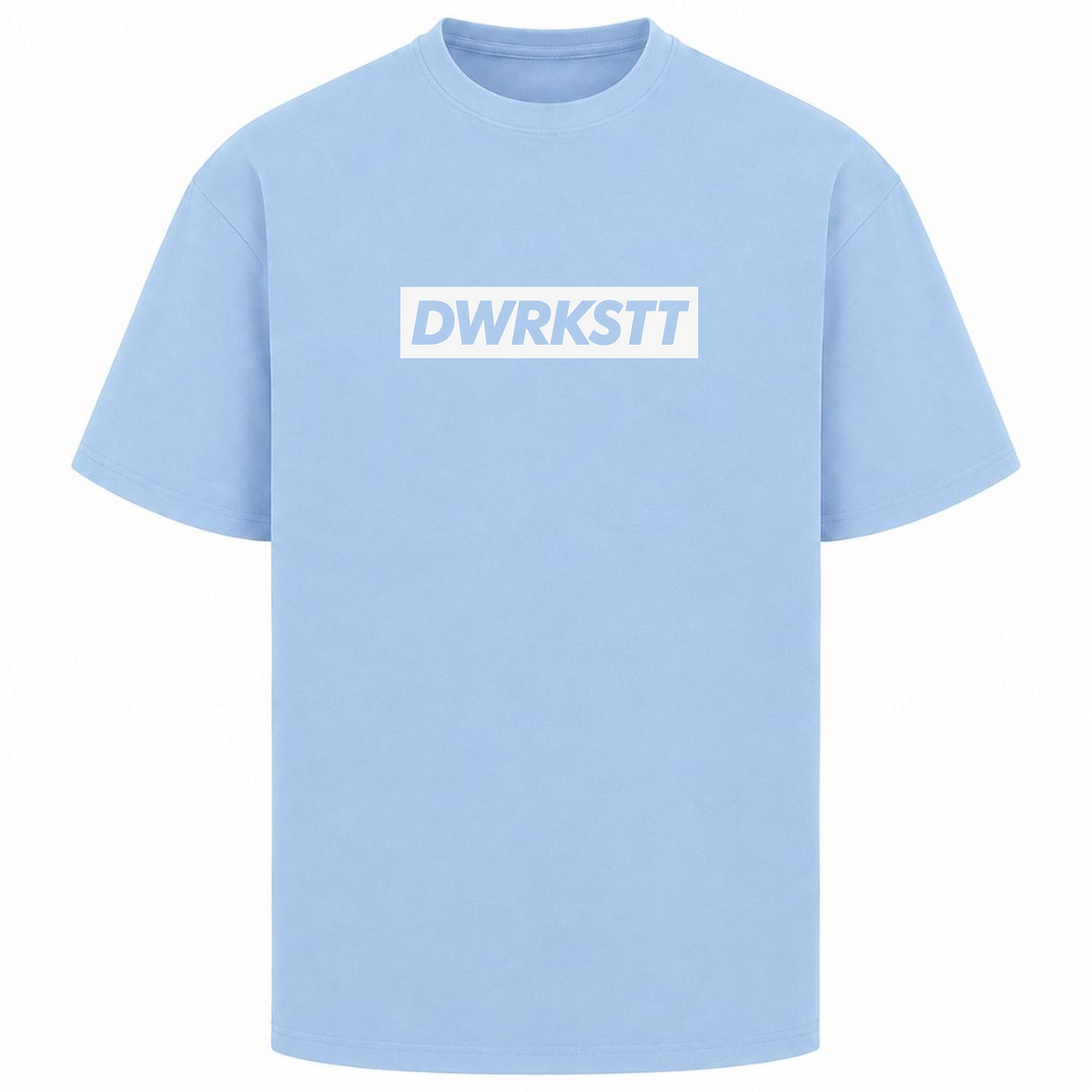 HUSTLE Oversized Tee - powder blue