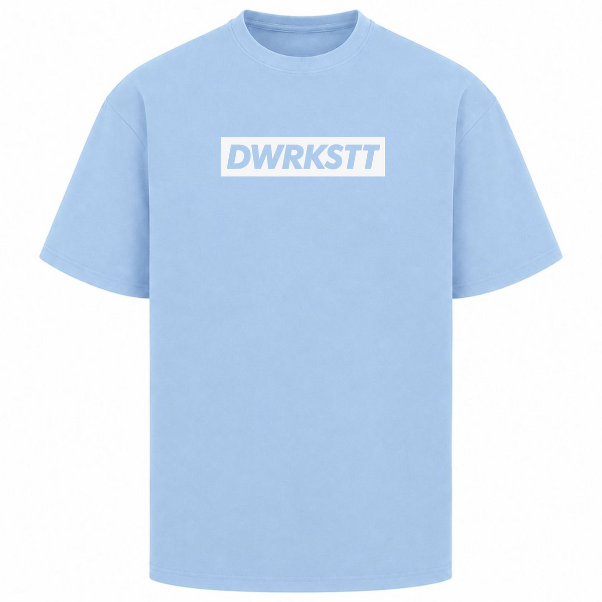 HUSTLE Oversized Tee - powder blue