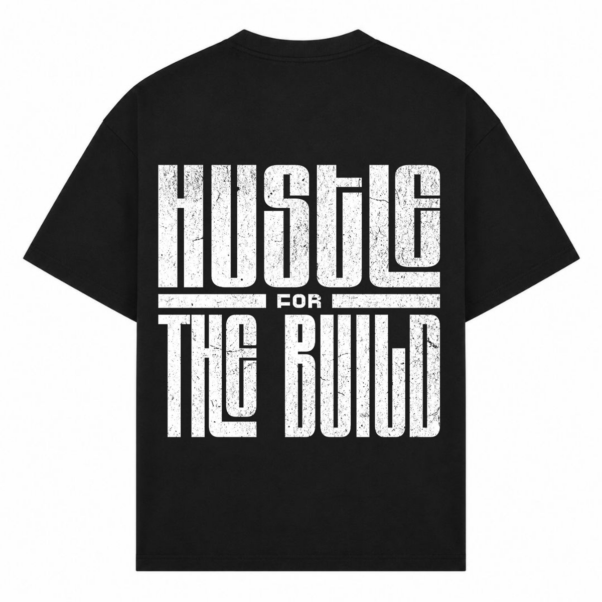 HUSTLE Oversized Tee - Schwarz - Rueckseite