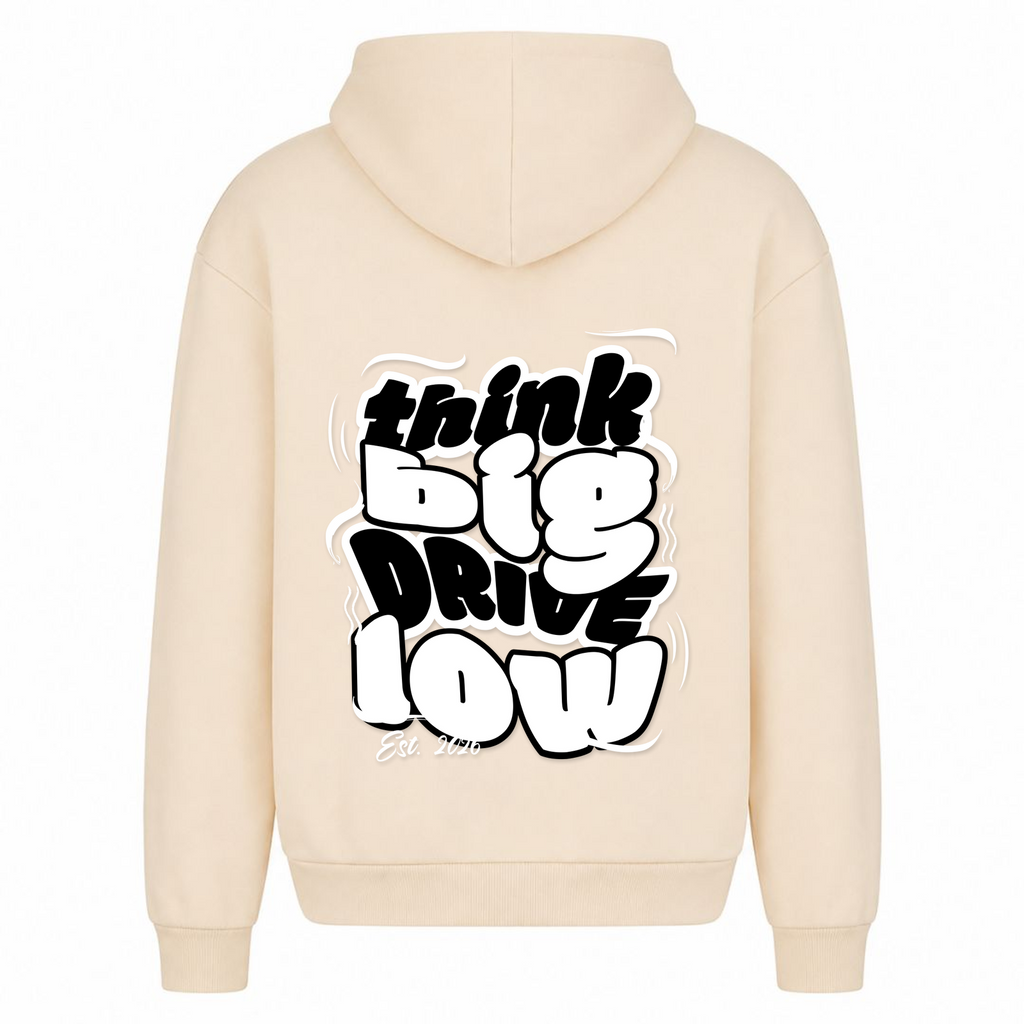 THINK BIG Oversized Hoodie  - White Sand - Rueckseite