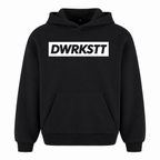 NEVER STOP Oversized Hoodie - Schwarz