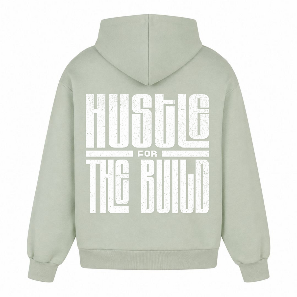 HUSTLE Oversized Hoodie - light asphalt - Rueckseite