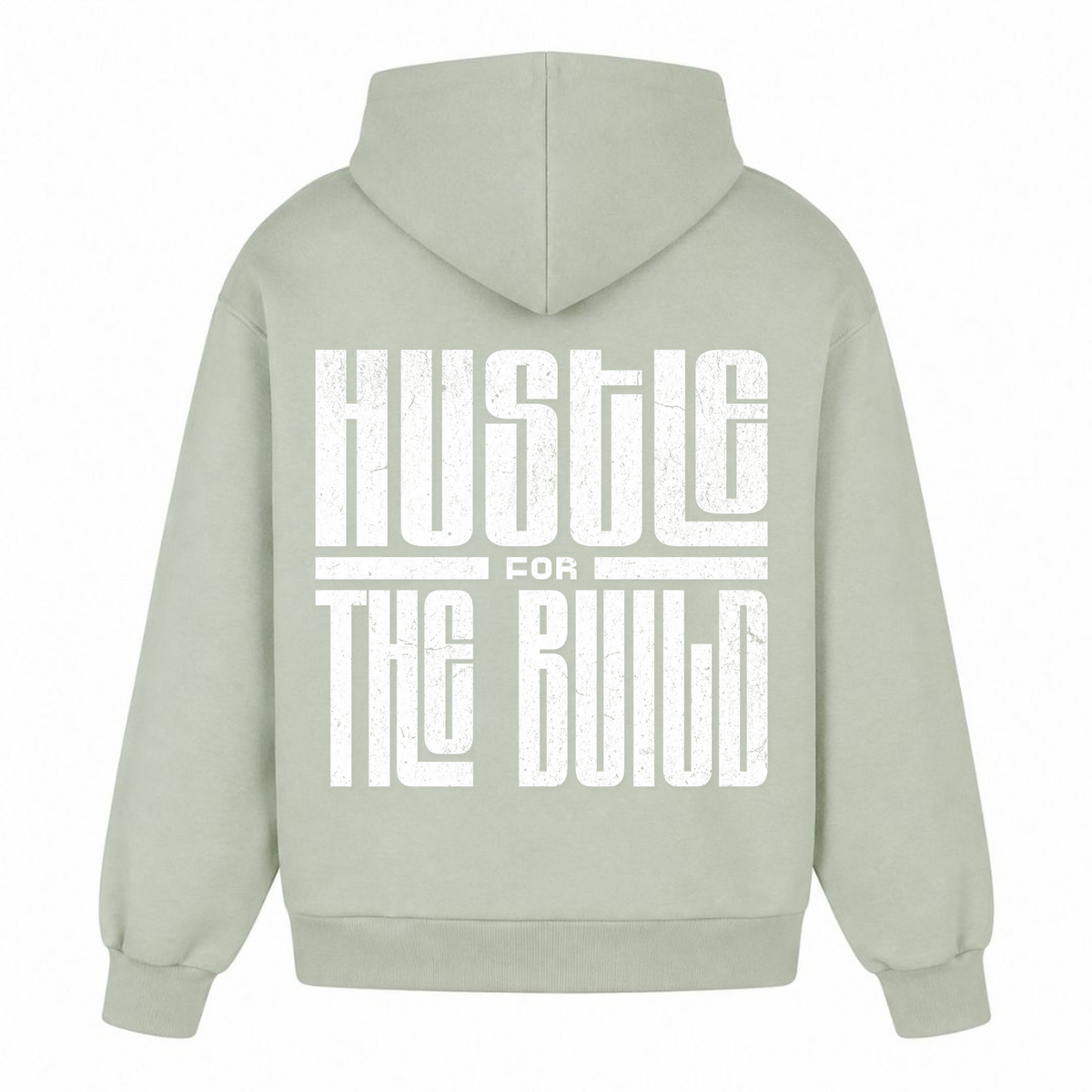 HUSTLE Oversized Hoodie - light asphalt - Rueckseite