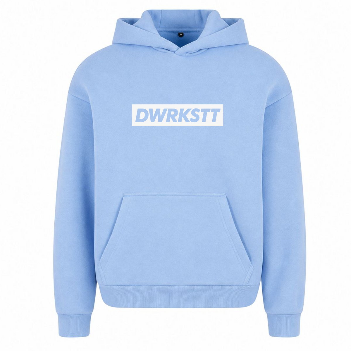 HUSTLE Oversized Hoodie - powder blue