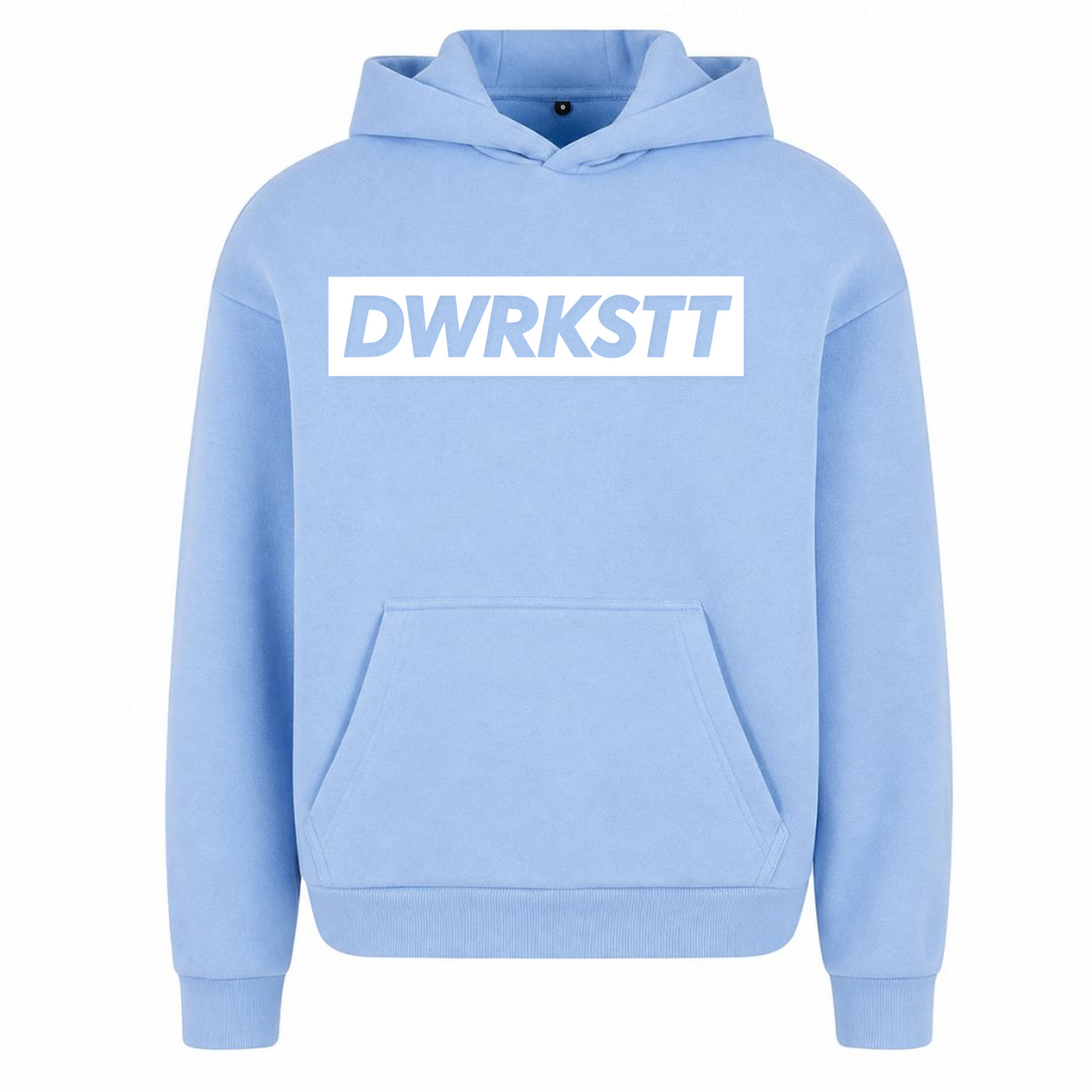 HUSTLE Oversized Hoodie - powder blue
