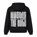 HUSTLE Oversized Hoodie - Schwarz - Rueckseite
