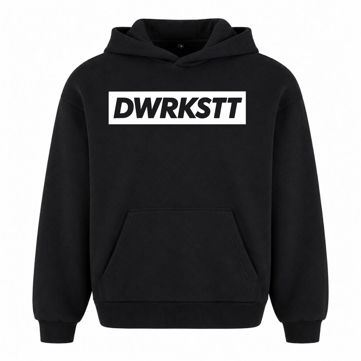 HUSTLE Oversized Hoodie - Schwarz