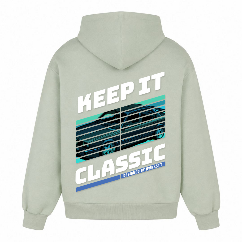 Keep it Classic Oversized Hoodie - light asphalt - Rueckseite