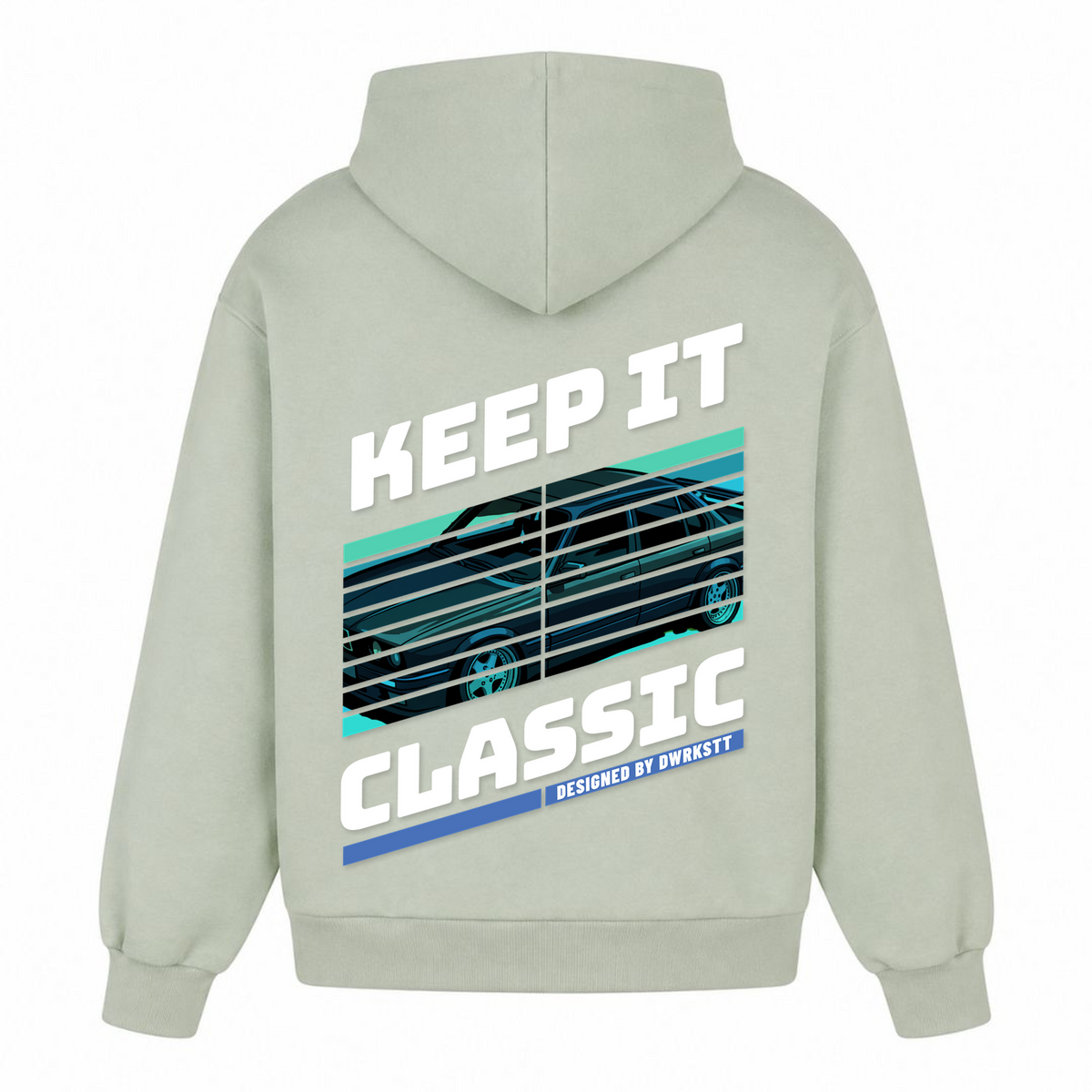 Keep it Classic Oversized Hoodie - light asphalt - Rueckseite