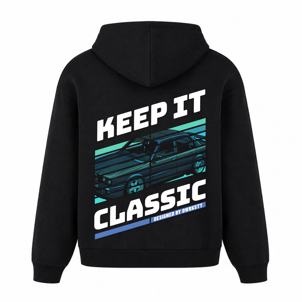 Keep it Classic Oversized Hoodie - Schwarz - Rueckseite