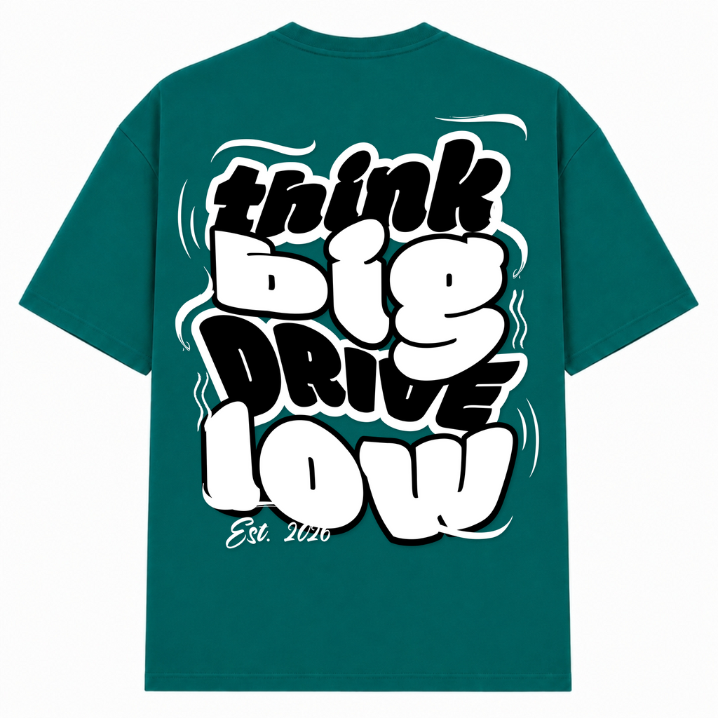 THINK BIG Oversized Tee - Green - Rueckseite