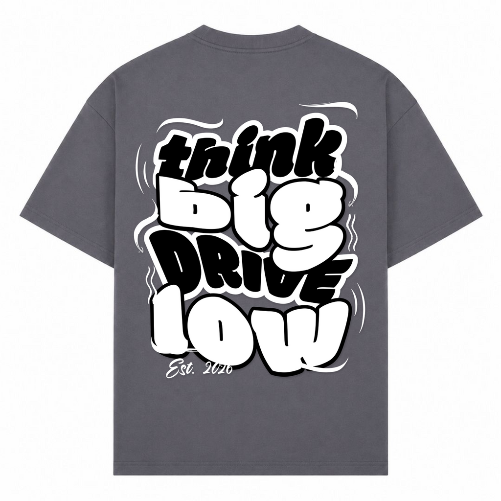 THINK BIG Oversize Tee - dark grey  - Rueckseite