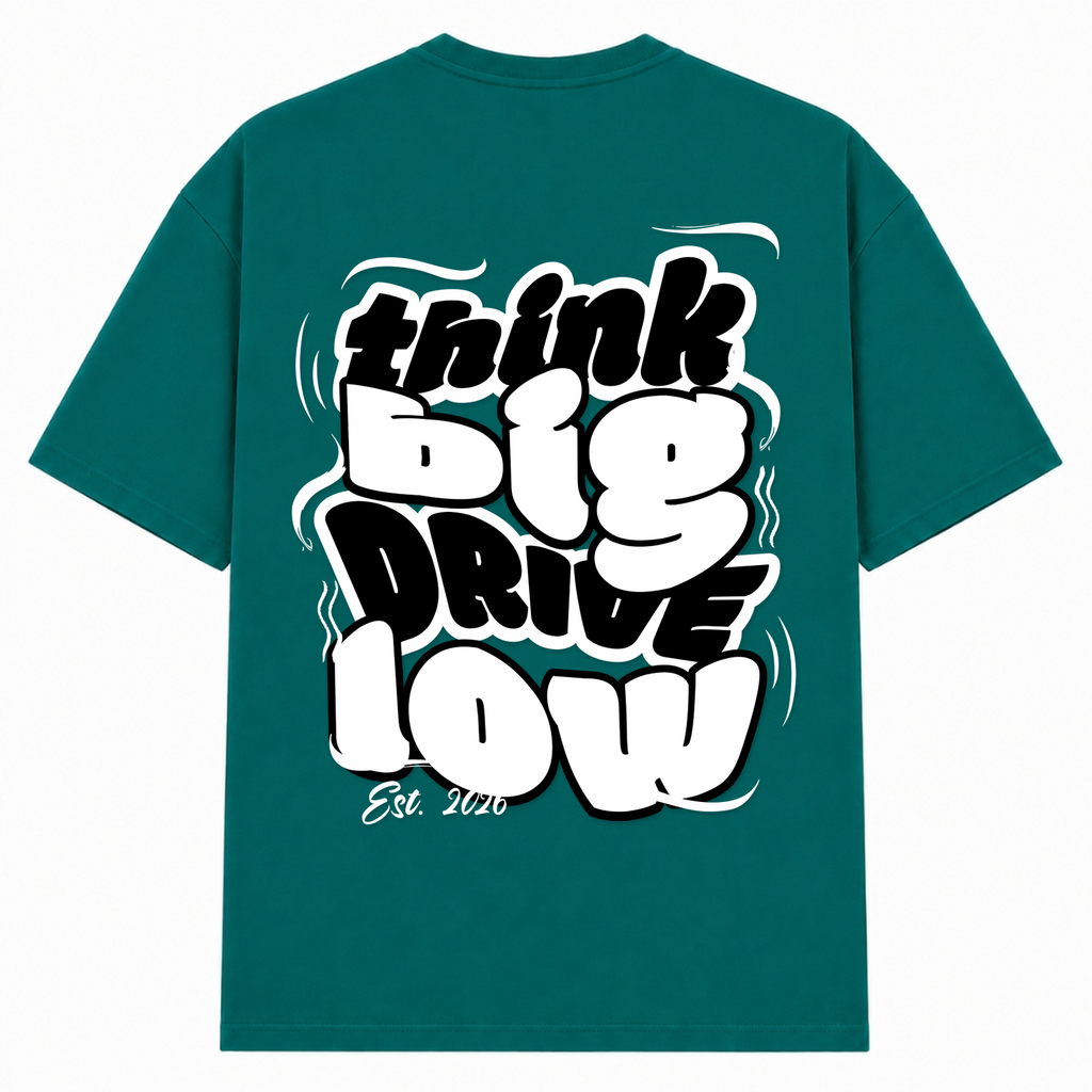 THINK BIG Oversize Tee - Green - Rueckseite