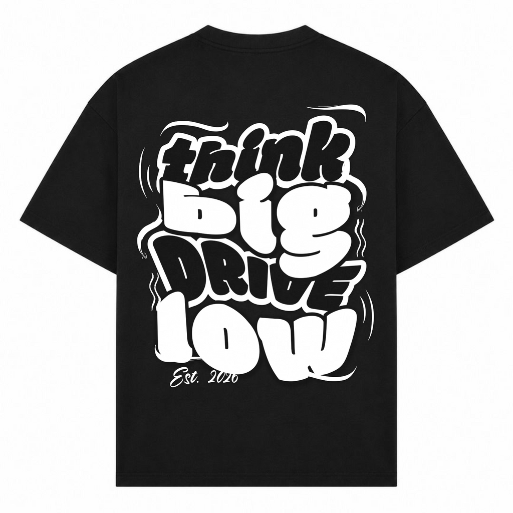 THINK BIG Oversize Tee - Schwarz - Rueckseite